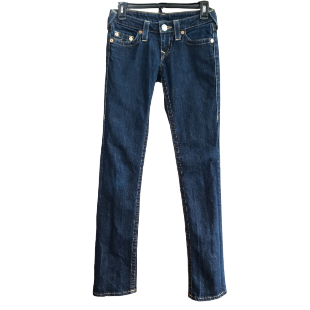 True Religion Straight Leg Low Rise Designer Jean